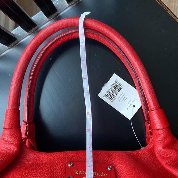 Kate Spade Stevie Purse Birkshire Road Poppy Leather NWT - Picture 14 of 16